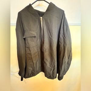 SHEIN Curve black Bomber jacket. Never worn